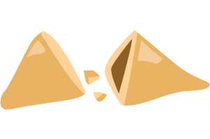 imagem de biscoito da sorte aberto