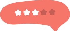 avaliação de três estrelas de um total de 5 estrelas